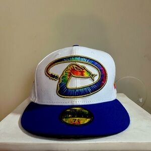 New Era 59Fifty Arizona Diamondbacks tie-dye logo fitted hat.